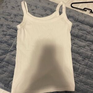 Old Navy White Ribbed Tank Top
